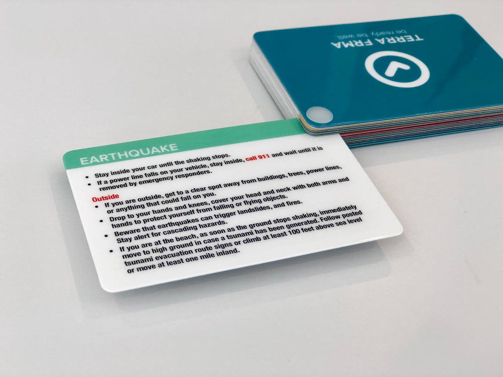Disaster Deck: Pocket- Size Disaster Instructional Cards – Terra Frma
